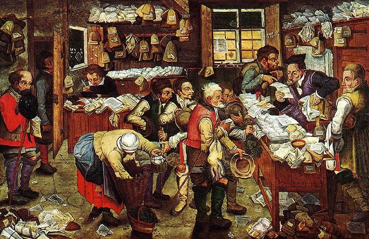 BRUEGHEL, Pieter the Younger Paying the Tax